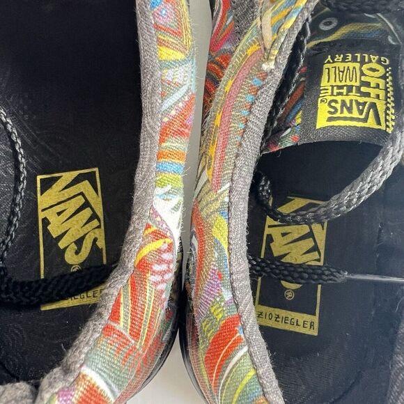 Vans Zio Ziegler Off The Wall Gallery Shoes Men 6.5 Women 8 Rare Multicolor NEW - Picture 10 of 12
